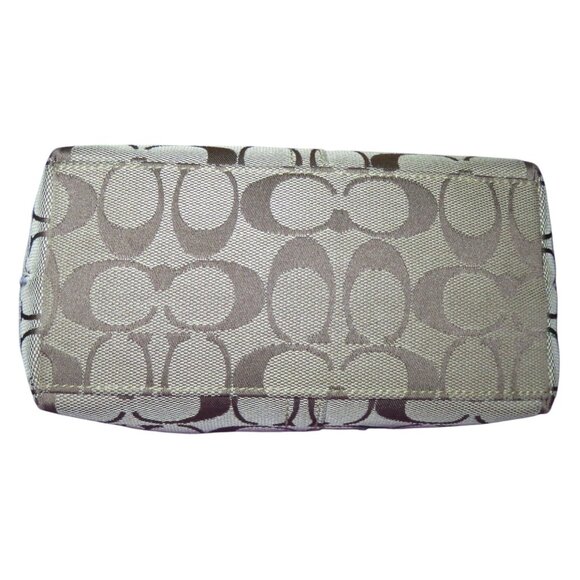 Coach Limited Edition Canvas Leather Floral Applique Demi Baguette Bag - Picture 11 of 13